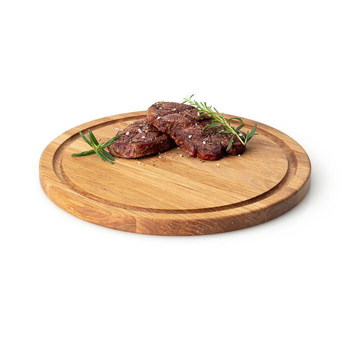 Continenta Tabla Redonda Roble Macizo Diámetro 28 cm (12 Unidades)